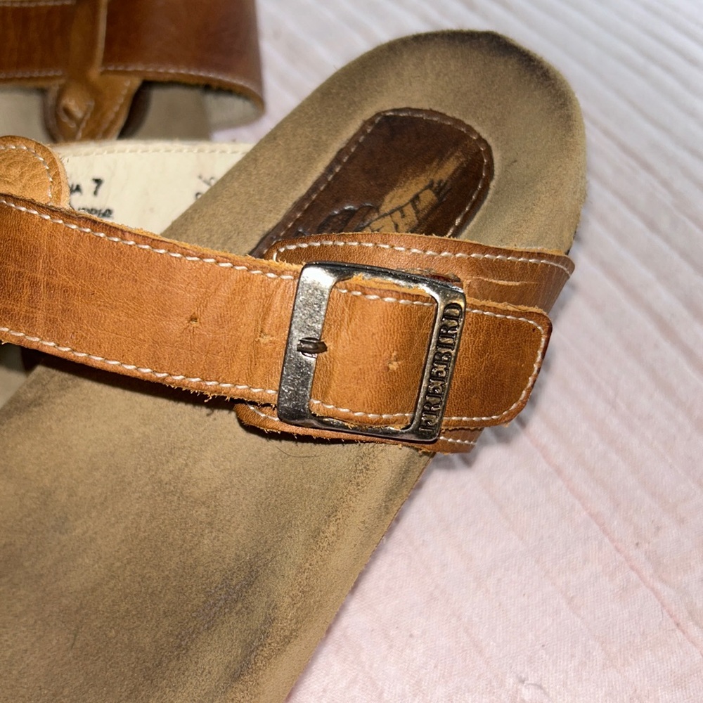 Freebird Athena Size 7 Leather Braided Thong Sandals - Picture 9 of 10